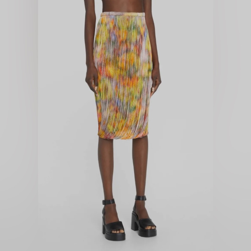Dries van noted rainbow fringe skirt